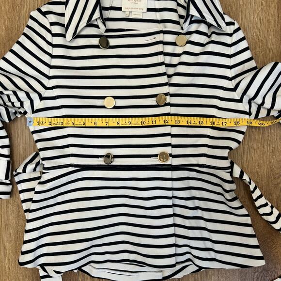 Kate Spade New York Start a New Chapter Striped Jacket Women’s Size XL Nautical - Picture 10 of 15
